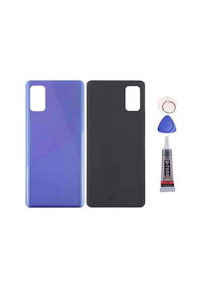Samsung A41 Mavi Uyumlu Arka Kapak Batarya Kapağı Pil Kapağı Yapışkan Ve Sökme Aparatıyla Beraber Full Set Mavi