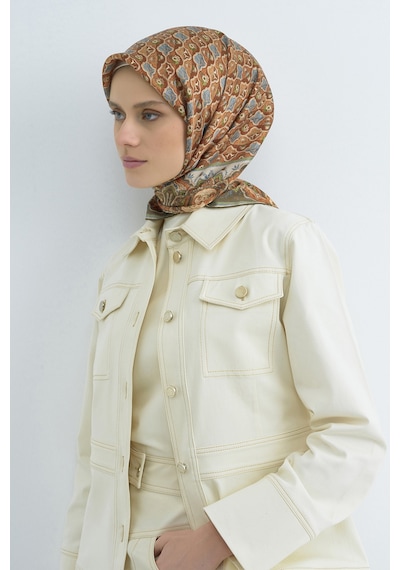 Armine Saf İpek Sura Eşarp-2026 İlkbahar-yaz- 951800d Yeşil