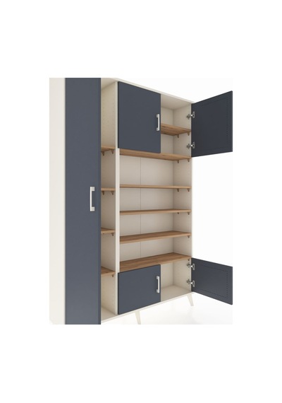 Arges Dolap 10 Raflı 5 Kapaklı 132x30x195 Aytaşı-antrasit/çam Aytaşı Arges Dolap 10 Raflı 5 Kapaklı 132x30x195 Aytaşı-antrasit/çam Aytaşı