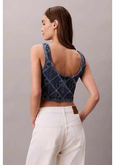 Calvin Klein Tamamı Baskılı Ck Atlantic Kadın Mavi Bluz Lv047d708g-yy2 Mavi
