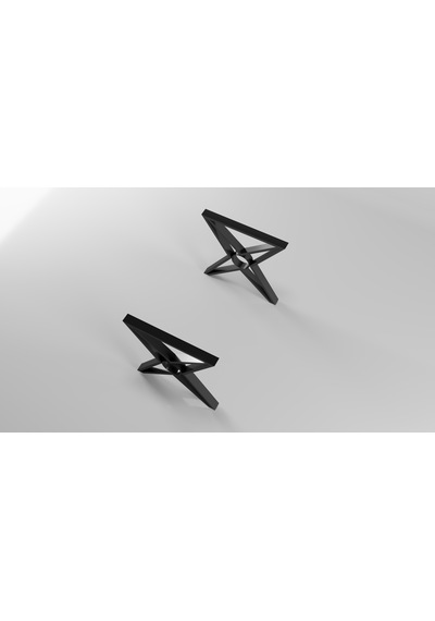 Yıldız Model Metal Ayak Seti Siyah Metal Masa Ayağı