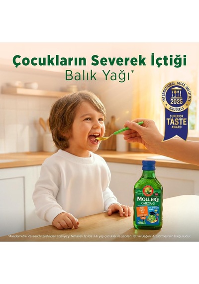 Möller's Omega 3 Tutti Frutti 250 Ml Saf Morina Balığı Yağı, Ifos Onaylı, Dha, Epa, A D E Vitamini. Çocuklar Ve Yetişkinler İçin Doğal Omega-3