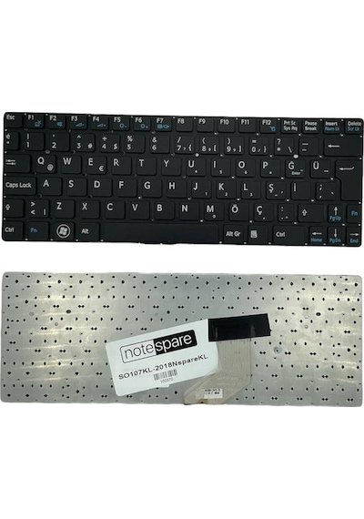 Sony Uyumlu Vaio Sve1111m1ew, Sve1111m1r/p, Sve1111m1rb, Sve1111m1rp Klavye Tr Siyah