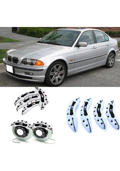 Bmw E46///m Beyaz 17-18-19-20 Janta Uyumlu 4.lü Kaliper Kapagı