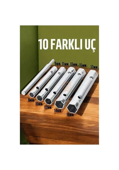 Mey İthalat Tork Lokma Seti Boru Kovan Tip Anahtar Seti Buji Anahtarı 423236