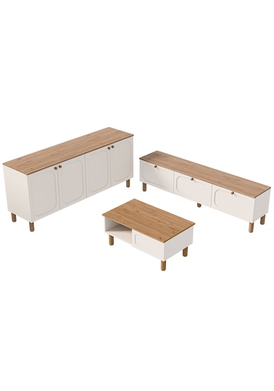 Set 1280-2100-1700 Monza Membran Mdf Kapaklı Bohem Set