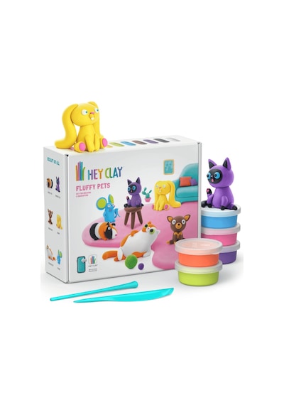 Hey Clay Yaratıcı Kil Seti - Fluffy Pets