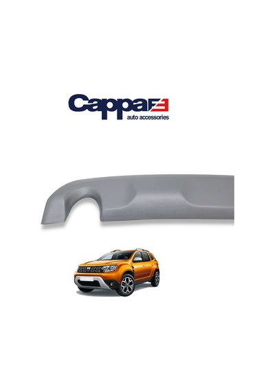 Cappafe Dacia Duster Arka Koruma Difüzör Mat Gri 2018 Ve Üzeri