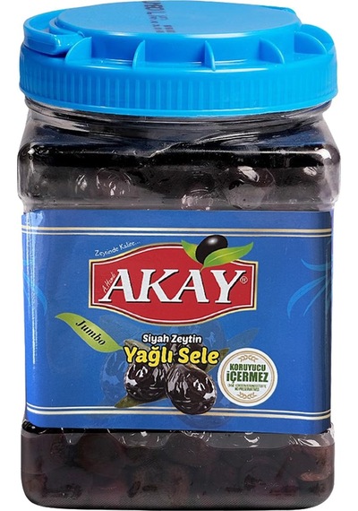 Akay Zeytin Jumbo Yağlı Sele 1 Kg 230-260 Kal