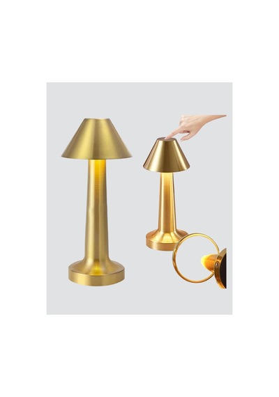 Şarjlı Masa Lambası 3 Işık Modu Kademesiz Karartma Metal Gövde Yeni Nesil - Hs08375465-7496 Renkli Renkli