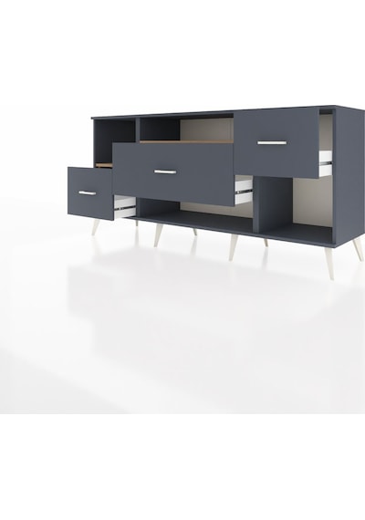 Hyperion Konsol 2 Raflı 3 Çekmeceli 176x44x83 Antrasit-çam/antrasit Çam/antrasit Hyperion Konsol 2 Raflı 3 Çekmeceli 176x44x83 Antrasit-çam/antrasit Çam/antrasit