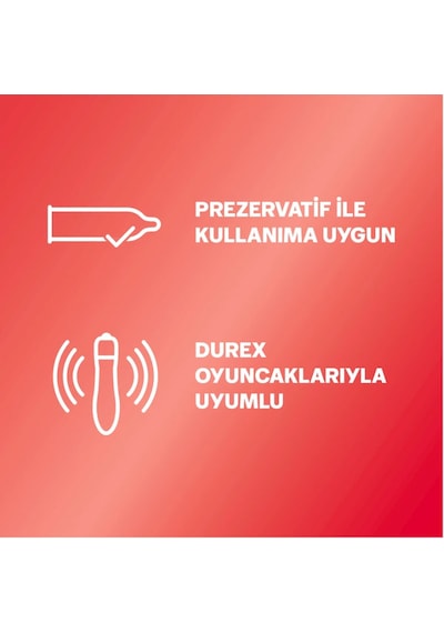 Durex Çilek Hazzı 50 Ml Jel + Kırmızı Deri Şaplak + Hediye