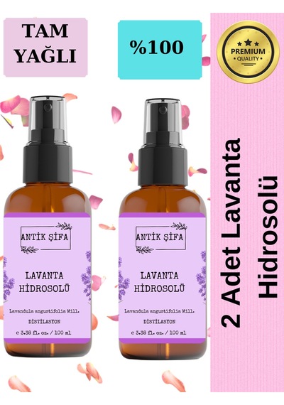 Doğal Lavanta Suyu 2 X 100 Ml Saf Lavanta Hidrosolü