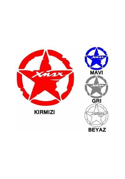 Yamaha Xmax Uyumlu Yan Stıcker Takım 2 Lı Çok Renkli
