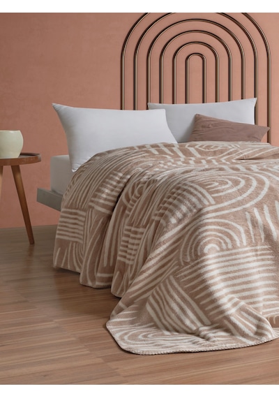 Vicuna Home Pamela Çift Kişilik Battaniye 200x220 Cm Açık Bej