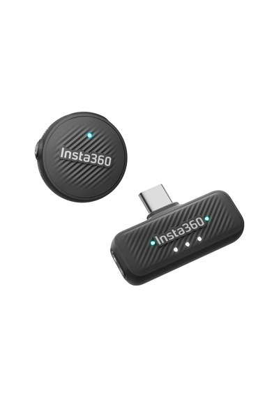 Insta360 Mic Air 1 Tx + 1 Rx , Gürültü Engelleme, 300 M Menzil, Usb-c İphone/android/pc/mac İçin Kablosuz Mikrofon, Vlog, Akış