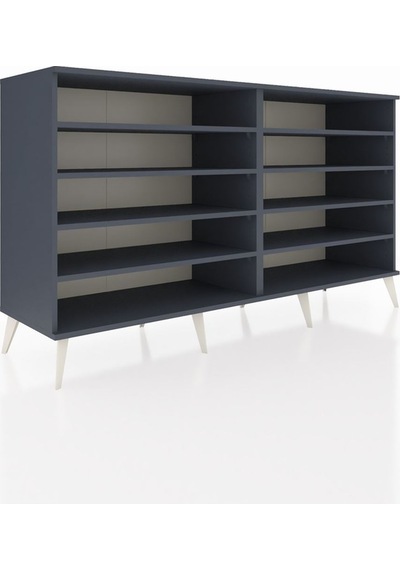 Hyperion Konsol 8 Raflı 176x44x99 Antrasit-antrasit Antrasit-antrasit