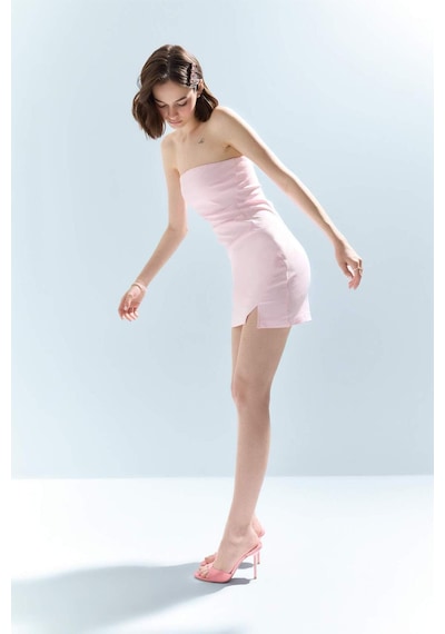 DeFacto Coool Bodycon Vücudu Saran Straplez Mini Elbise C6342AX25SMPN343 DeFacto Coool Bodycon Vücudu Saran Straplez Mini Elbise C6342AX25SMPN343