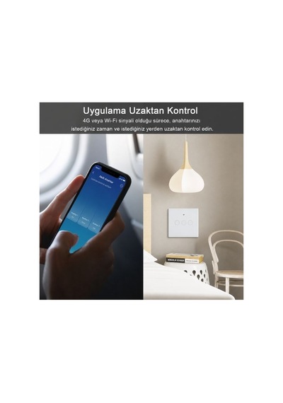 Swıtch Akıllı Wifi Dokunmatik Duvar Anahtarı 100-240v Ab Tak Beyaz