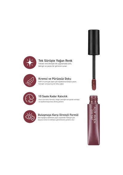 Uzun Süre Kalıcı Kremsi Likit Göz Farı - Eye Tint Creamy Sensation Eyeshadow 107 Gleaming Maroon Mor