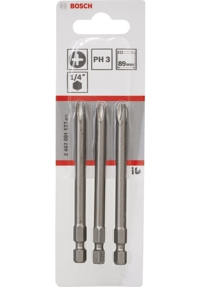 Bosch Extra Hard PH3x89 MM  Vidalama Ucu 3'lü - 2607001537