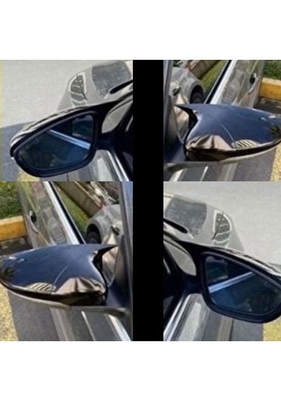 Hyundai Tucson Makyajlı Kasa Facelift 2018 2019 2020 Uyumlu Yarasa Batman Ayna Kapağı Seti Parlak Siyah