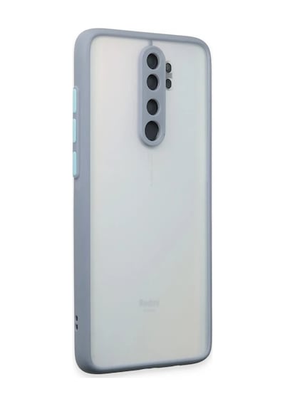 Xiaomi Redmi Note 8 Pro Kılıf Montreal Silikon Kapak - Gri -