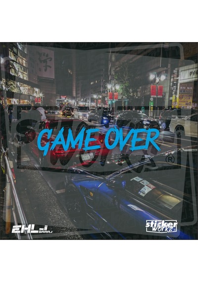 Game Over Sticker Mavi