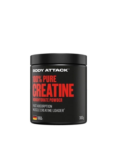 Body Attack 100% Pure Creatine Monohydrate Powder 300 Gr - 88 Servis - Almanya Menşeili Aromasız