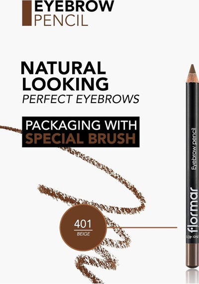 Flormar Kaş Kalemi -401 Eyebrow Pencil Beige 8690604109418 Diğer