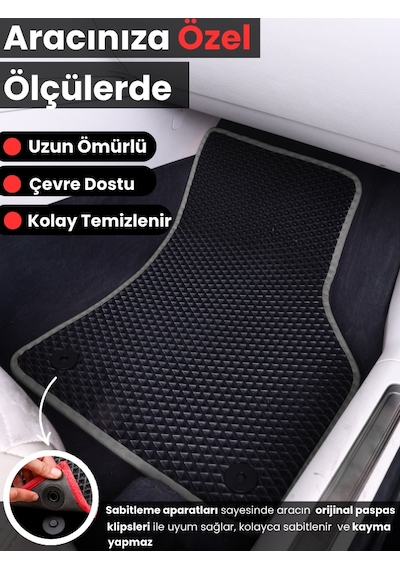 Volvo Xc70 2007-2016 Uyumlu Eva Paspas Tam Set Oto Paspas,araca Özel,tam Koruma,kolay Montaj 189