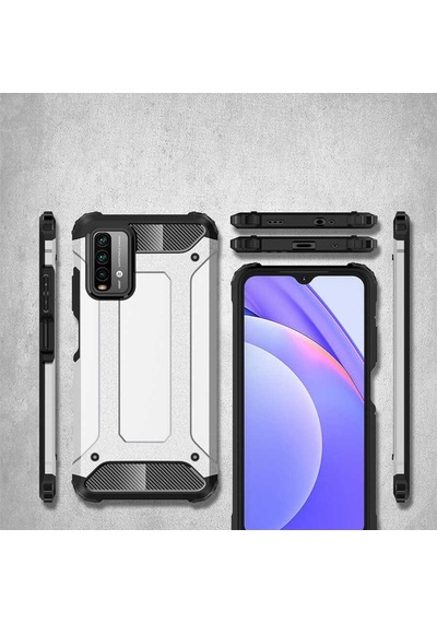 Xiaomi Poco M3 Kilif Zirhli Tam Korumali Armor Silikon Kapak 555817295