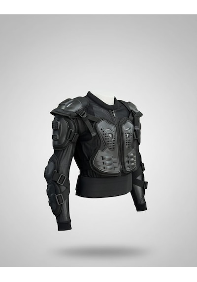 Motokit Crayzbull Turtle Body Armor Tam Vücut Korumalı Motosiklet Body Armour + Eldiven Ve Buff Hediyeli