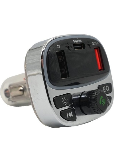 Araç Fm Transmitter Şarj Cihazı Hızlı Şarj Usb Mp3 Çalar