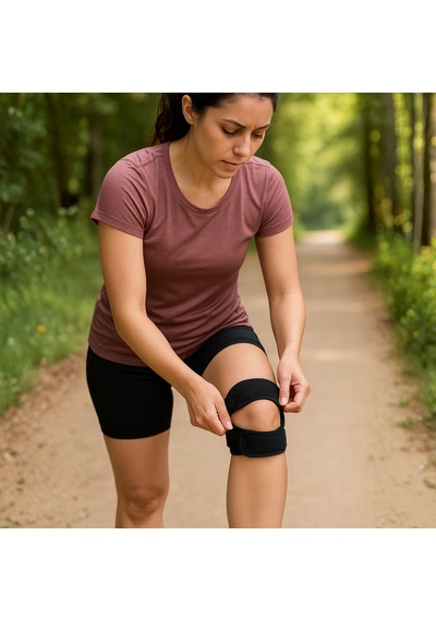 Patella Destekli Medikal Diz Korsesi Çapraz Bağ Menisküs İçin Sporcu Dizlik Siyah