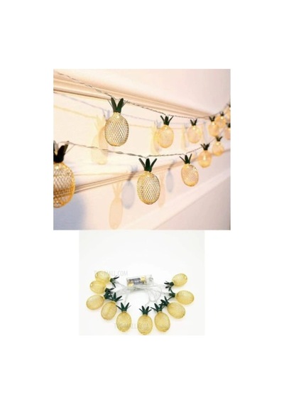 Herşeytrend 2 Metre 10 Led Pilli 2 Kademeli Ananas Led Işık Çok Renkli