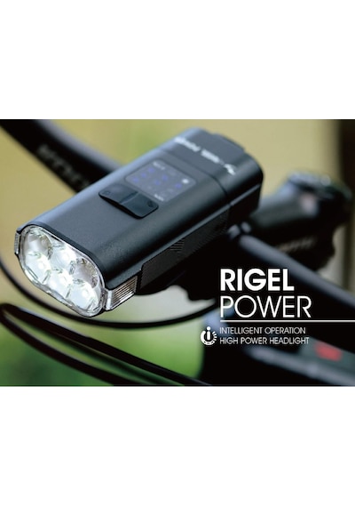 Moon Rigel Power 2600 Lümen Bisiklet Ön Far Aydınlatma Siyah