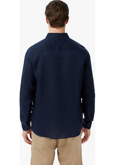 Nautica Erkek Lacivert Regular Fit Keten Gömlekdüzw65101t