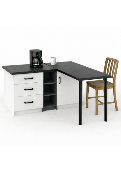 Nara Mutfak Adası -l Mutfak Adası -3 Çekmeceli 1 Kapaklı - Çok Amaçlı Dolap - Alt Modül - Kiler -130 Cm Antrasit - Beyaz Nara Mutfak Adası -l Mutfak Adası -3 Çekmeceli 1 Kapaklı - Çok Amaçlı Dolap - Alt Modül - Kiler -130 Cm Antrasit - Beyaz