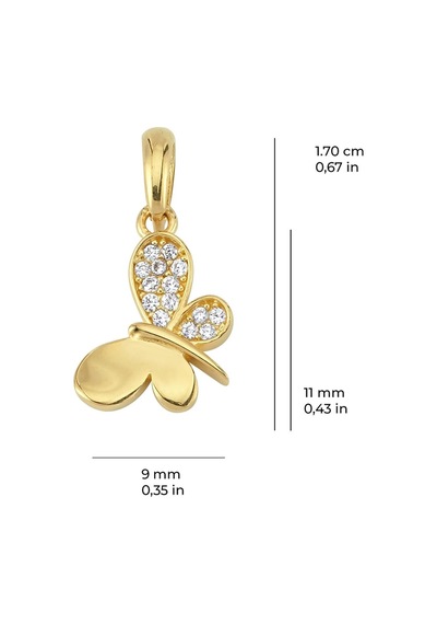 14 Ayar Altın Yusufçuk Kolye Ucu 0,79 Gr-3269
