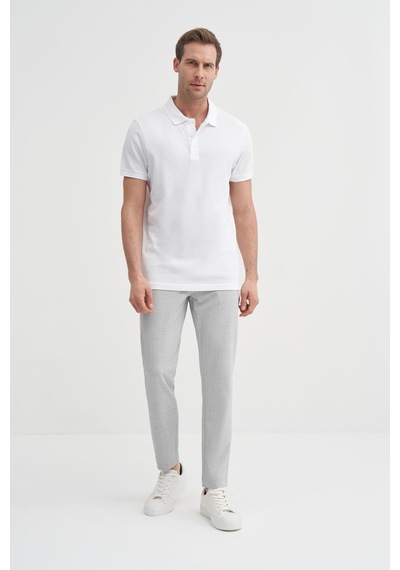 Cazador 4613 Polo Pike T-shirt Beyaz