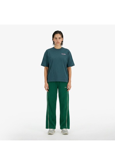 New Balance Sport Graphic Oversized Kadın Yeşil T-shirt Wt61p205-aav