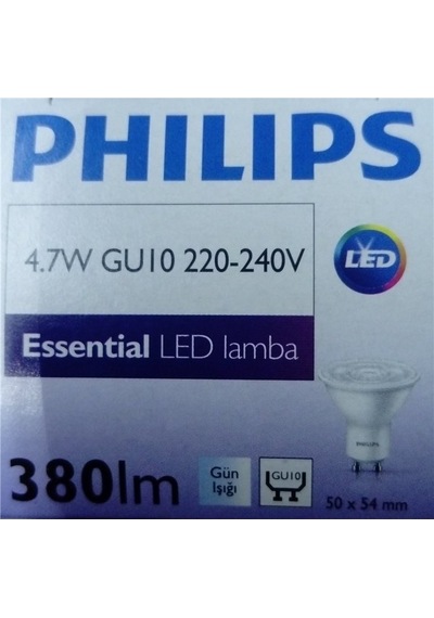 Philips Gu 10 Duy 4,7-50 Watt 4000 K 10 Adet