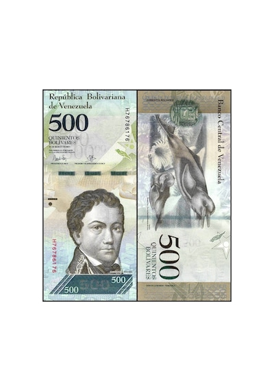 Venezuela 2017 Yılı 500 Bolivares Kağıt Para Çil Unc Koleksiyon Para