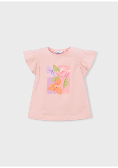 Mayoral Kız Çocuk T-shirt 3007 Somon
