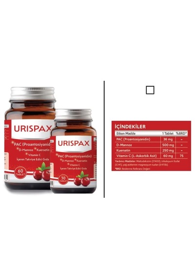 Naturimmun Urispax Takviye Edici Gıda 30 Tablet