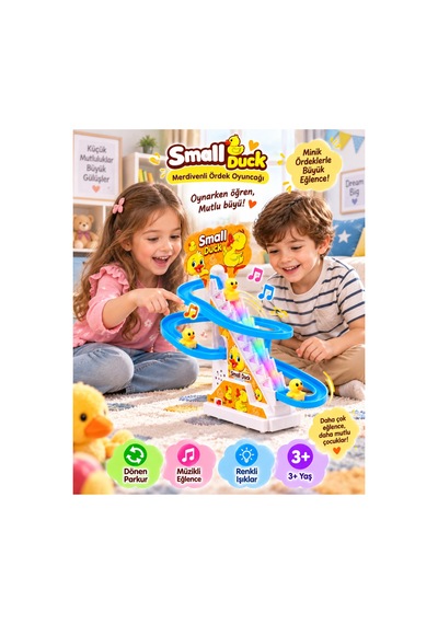 Dön Dolaş Ördekler Işıklı Müzikli Merdiven Small - 922828580