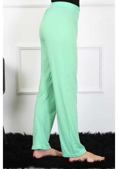 Akbeniz Kadın Pamuklu Tek Alt Pijama 27496 - L Fıstık Yeşili