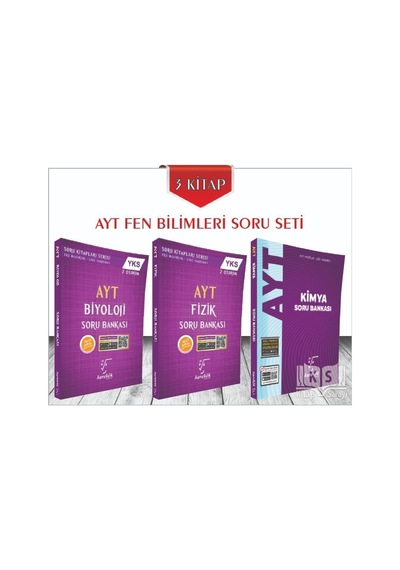 Karekök Yayınları Ayt Fen Bilimleri Soru Bankası Seti 3 Kitap