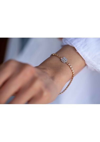 Reis Kuyumculuk t1927 Grande Frame Bangle Altın Bilezik